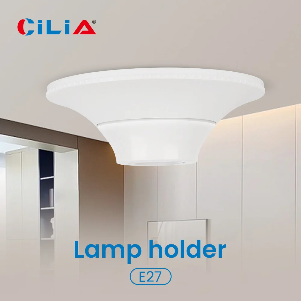 1/2pcs E26/E27 Lamp Bulb Pendant Holder, suitable for 220V/240V voltage, textured round fixed base bracket