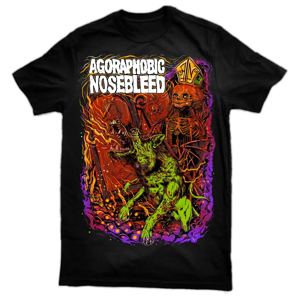 Agoraphobic Nosebleed Dark Comic Band T-Shirt 100% Cotton Graphic Tee Men Women Summer Streetwear Top