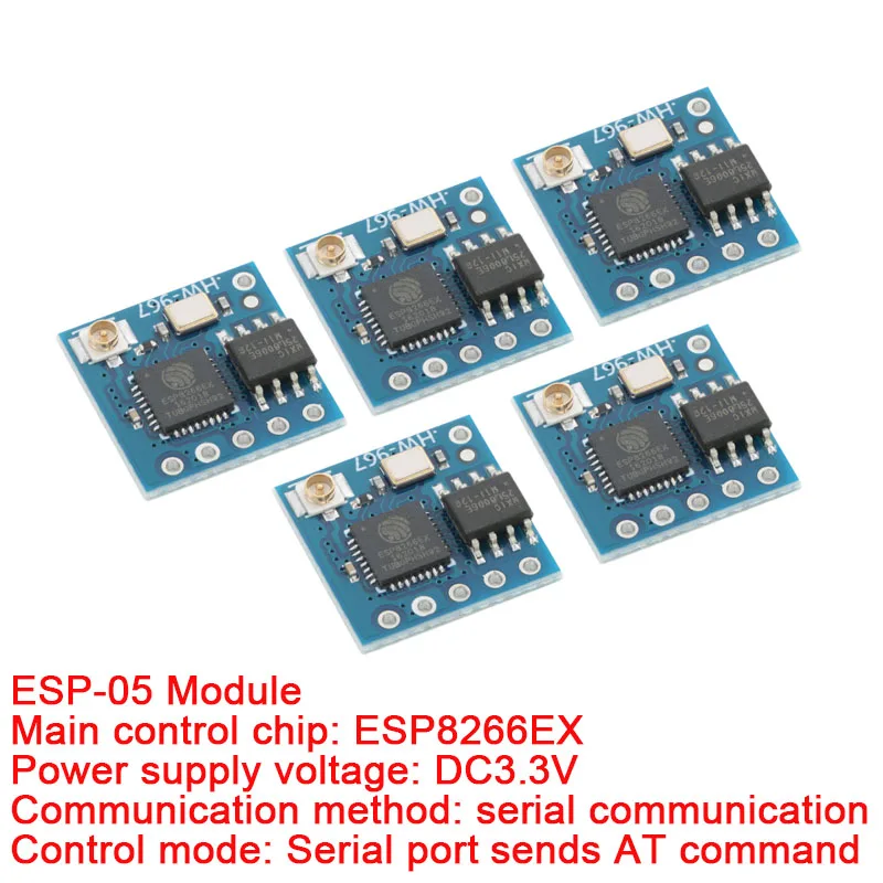 1Pcs-5Pcs ESP-05 ESP8266 Serial Wi-Fi Module Remote Port WIFI Transceiver Wireless Module AP STA ESP05 DC 3.3V