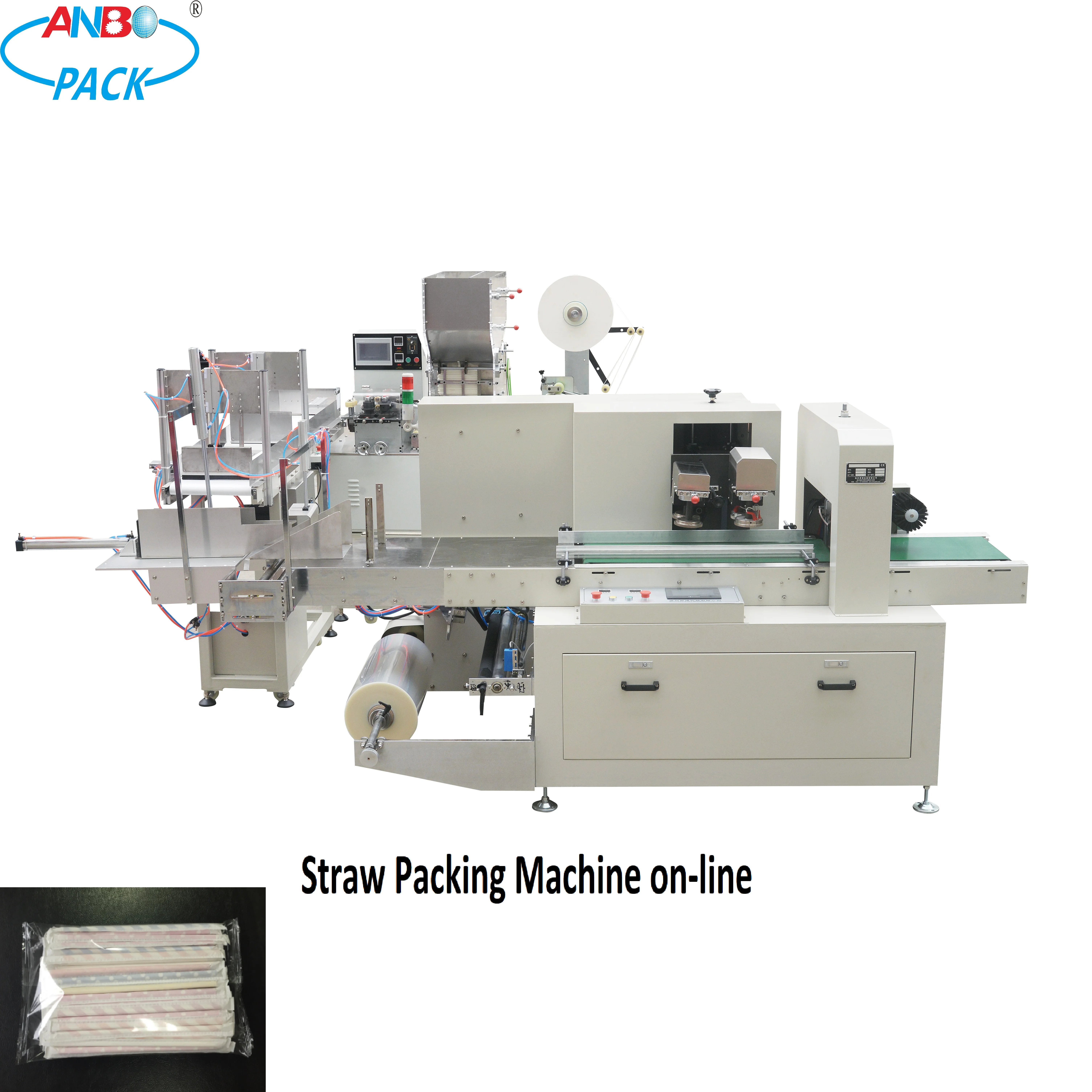 Automatic Electric Single Straw Counting & Packing Machine for Plastic Straws High-Accuracy Easy to Operate