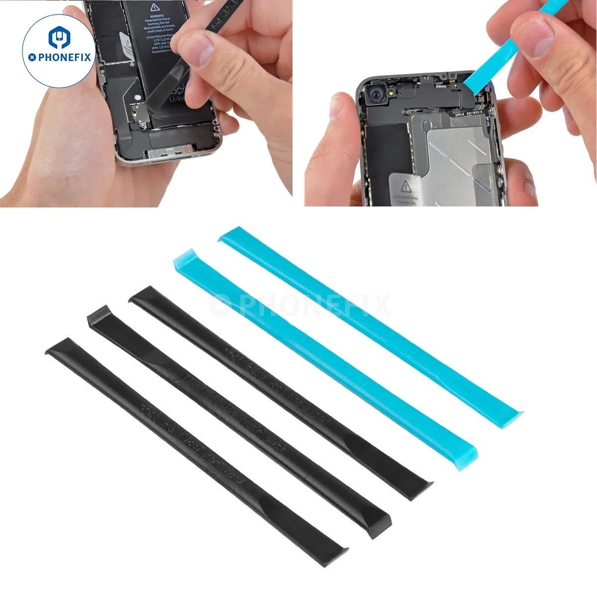 5PCS ชุด Pry เปิด Crowbar พลาสติก DIY Disassembly เครื่องมือสําหรับ iPhone iPad กล้องเลนส์ฟิล์มเมนบอร์ด Flex แบตเตอรี่กําจัด