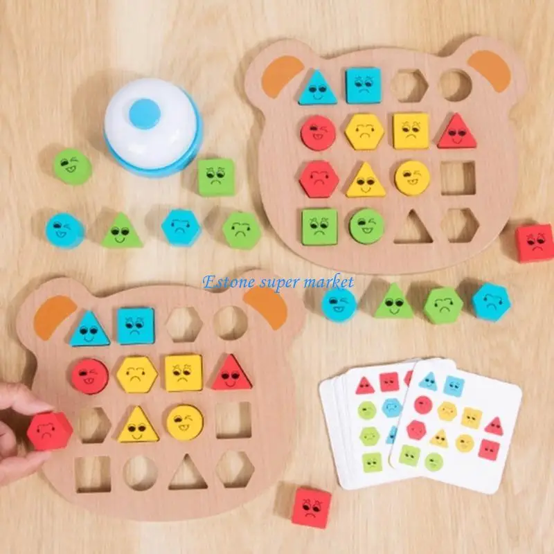 090B Children Pair Color Cognitive Puzzle Toy Activity Board Game Preschool Toy