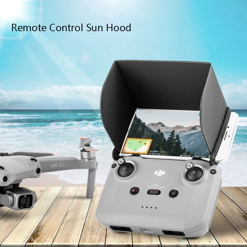 Controle remoto Sun Hood para DJI Mavic Air 2 S, Sun Hood, Toldo Magnético Dobrável, Suporte do telefone, Mini 3 Pro Acessórios