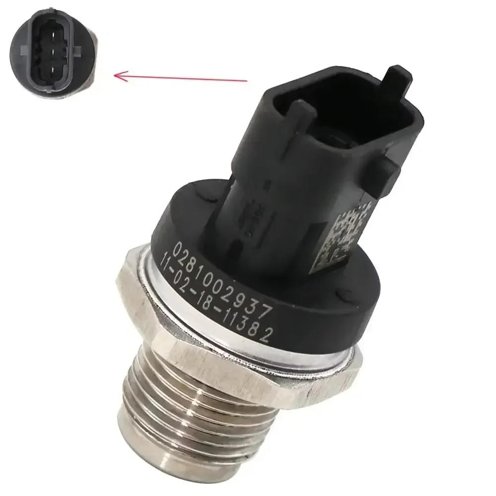 High Quality OE 0281002937 Fuel Injection Rail Pressure Sensor For C-ummins V-olvo M-an Fiatt Renaultt Fendtt Original In Stock