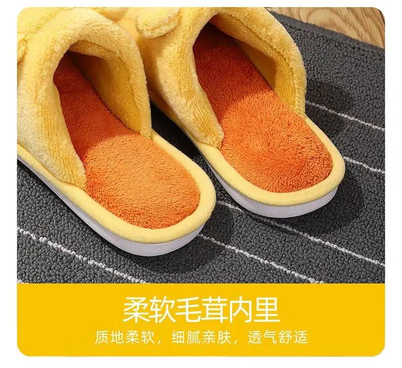 Mignon Winnie l'ourson pantoufles dessin animé Disney hiver coton pantoufles intérieur maison pantoufles antidérapant et chaud fille cadeau