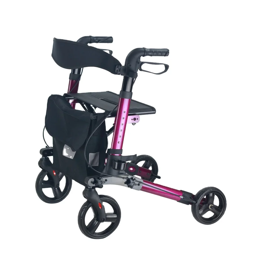 

European Style Noble Portable Rollator Walker for Shopping Cart Driving Trolley