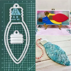 Metal Cutting Dies Christmas Light bulb Embossing Scrapbook Decorative Album Paper Cards Making