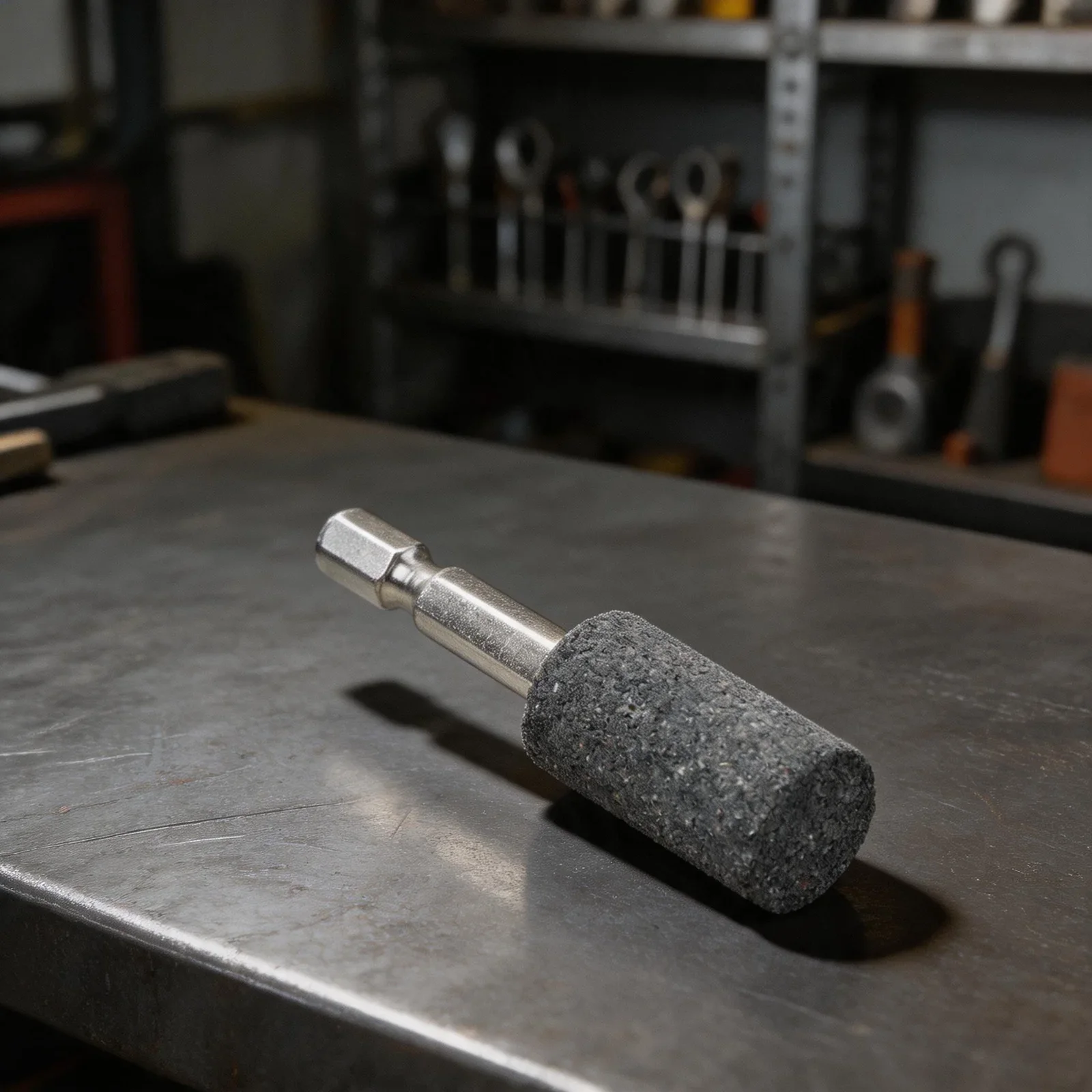 Non Slip Grip Grinding Head Polisher Portable Rotary Bit 30mm Hex Grinding Head Multi-material Use Brown Corundum