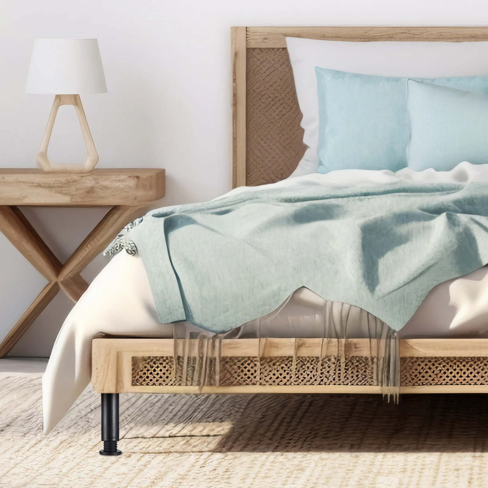 

4pcs Adjustable Heavy Duty Support Durable Sturdy Frame Legs For Beds Furniture Legs Replacement Wear-Resistant Bed Frame