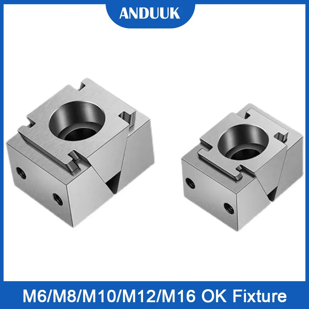 Imagem -02 - Dispositivo Elétrico Braçadeira de Mesa Multistation Bloco de Fixação Lateral Ajustável Bloco de Braçadeira Fixa para Modelo Soldado m6 m8 M10 M12 M14 16 ok