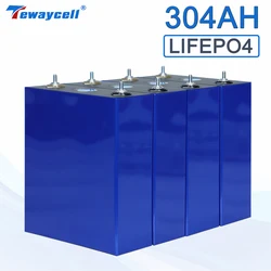 Tewaycell Lithium Iron Phosphate Rechargeable Cells EV 320AH 3.2V 304AH Lifepo4 Battery Pack Grade A RV Boat Golf Cart EU NO Tax