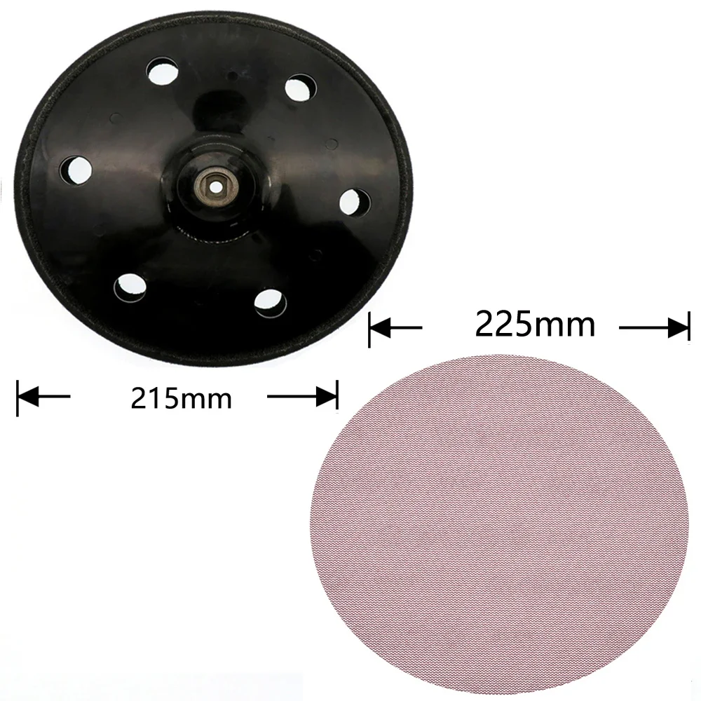 9 Inch Premium Mesh Sanding Paper Set Assorted 80-240 Grit  with Sanding Plate Hook and Loop Drywall Sandpaper Disc for Drywall