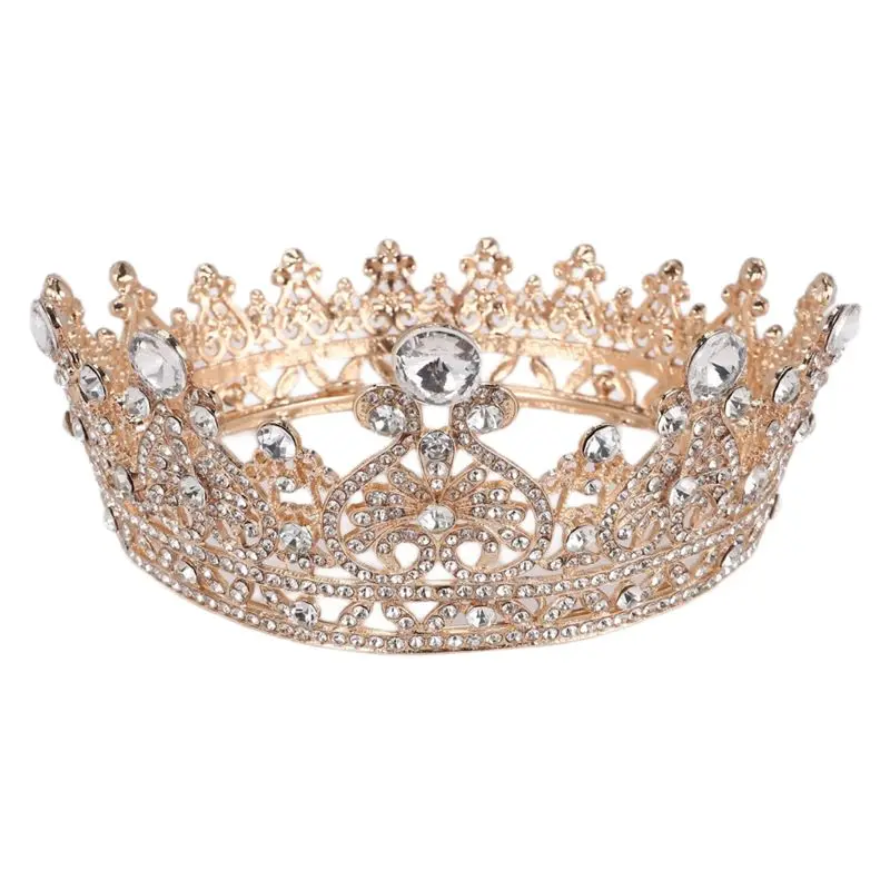

A94E-Gold Princess Crown For Women - Queen Crowns For Women,Tiaras And Crowns For Women Wedding, Princess Crystal Tiara Crown