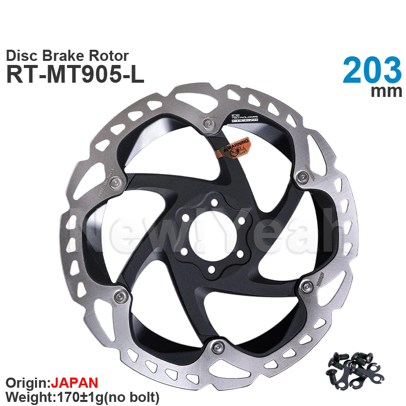 SHIMANO 6-śrubowe wirnik hamulca RT-MT905 203/180/160mm technologie lodowe FREEZA oryginalne części
