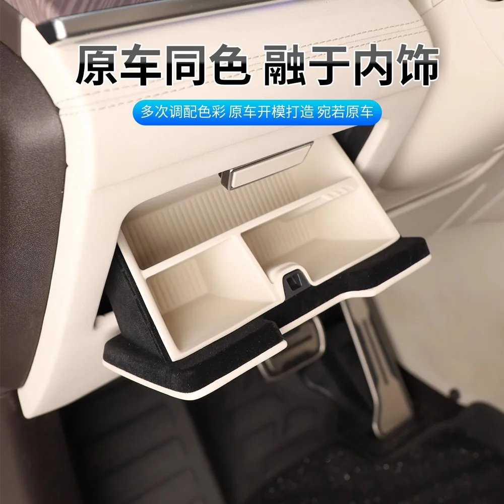 For Denza N9 2025 Car Side of the steering wheel Eyeglass Case Storage Box Silicone Spectacle Case Interior Accessories