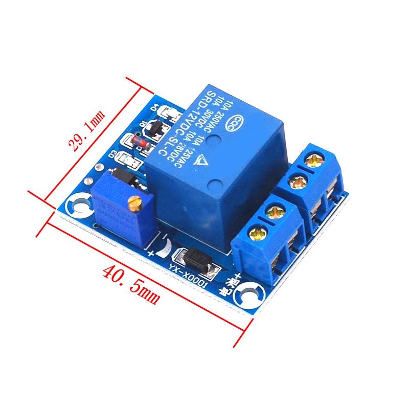 DC 12V Battery Undervoltage Low Voltage Cut off Automatic Switch Recovery Protection Module Charging Controller Protection Board image 2