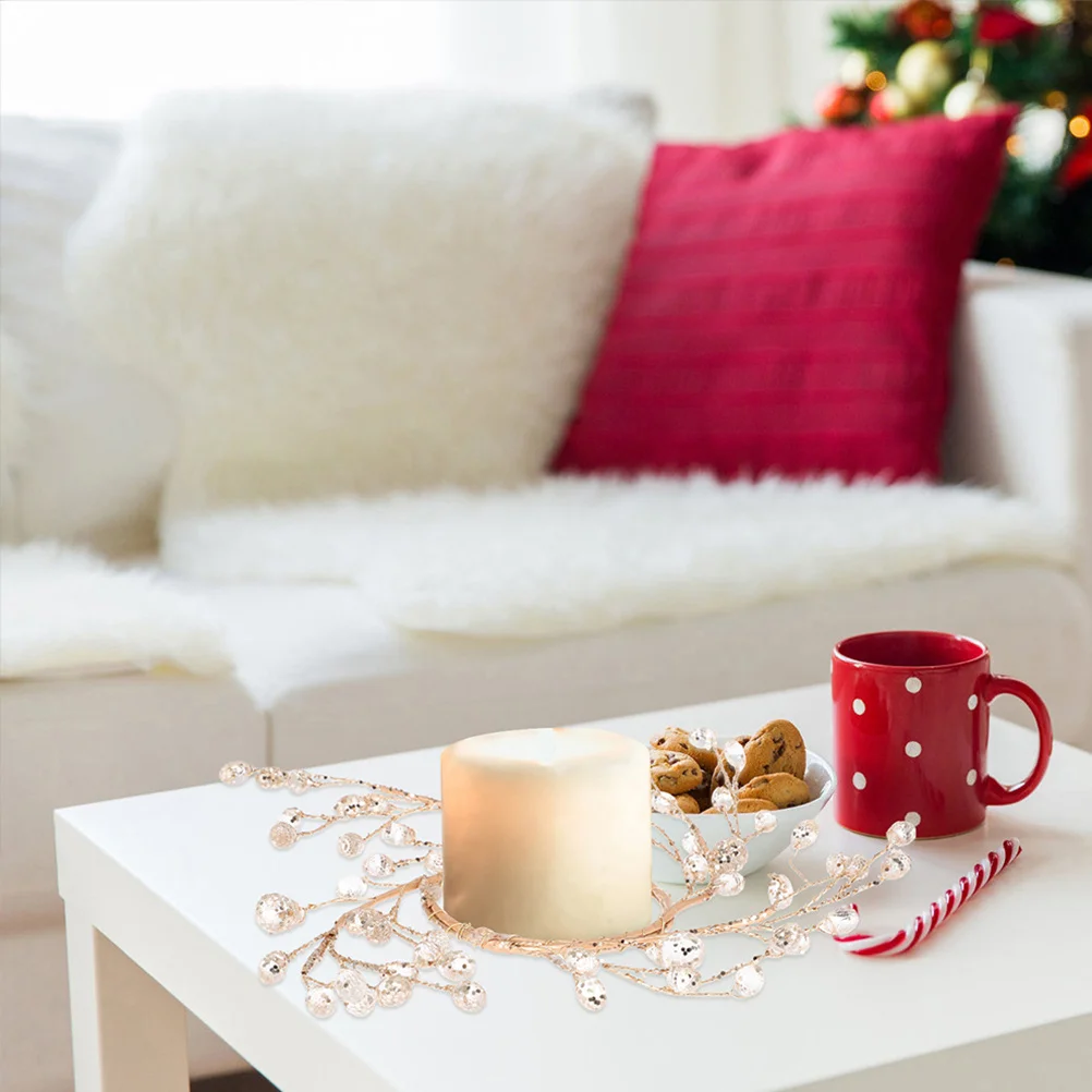 

Christmas Tree Picks Crystal Bead Acrylic Stem Branches For Diy Wreath Vase Fillers Holiday Wedding Party Decor Craft