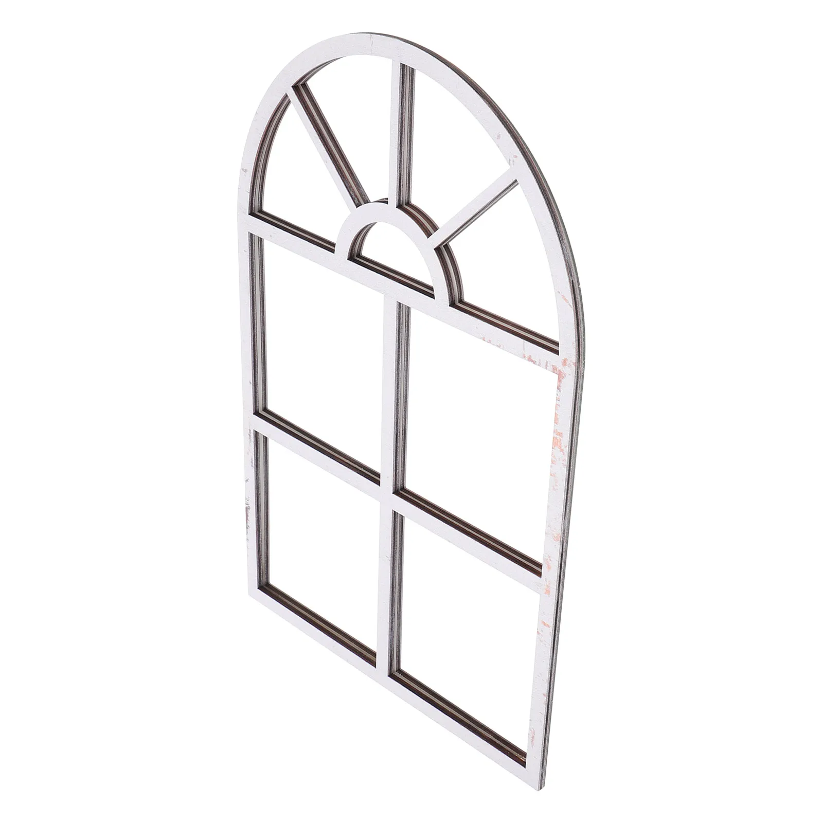 

Three Dimensional Wooden Decorative Painting Arched Wall Mirror Sticker Removable Decal Bedroom Wallpaper Creative Wall Art