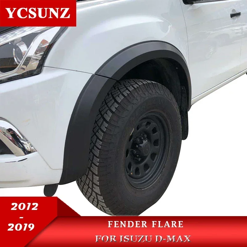 6 inch Fender Flares Wheel Arch Mudguards For Isuzu D-max Dmax 2012 2013 2014 2015 2016 2017 2018 2019 Car Accessories