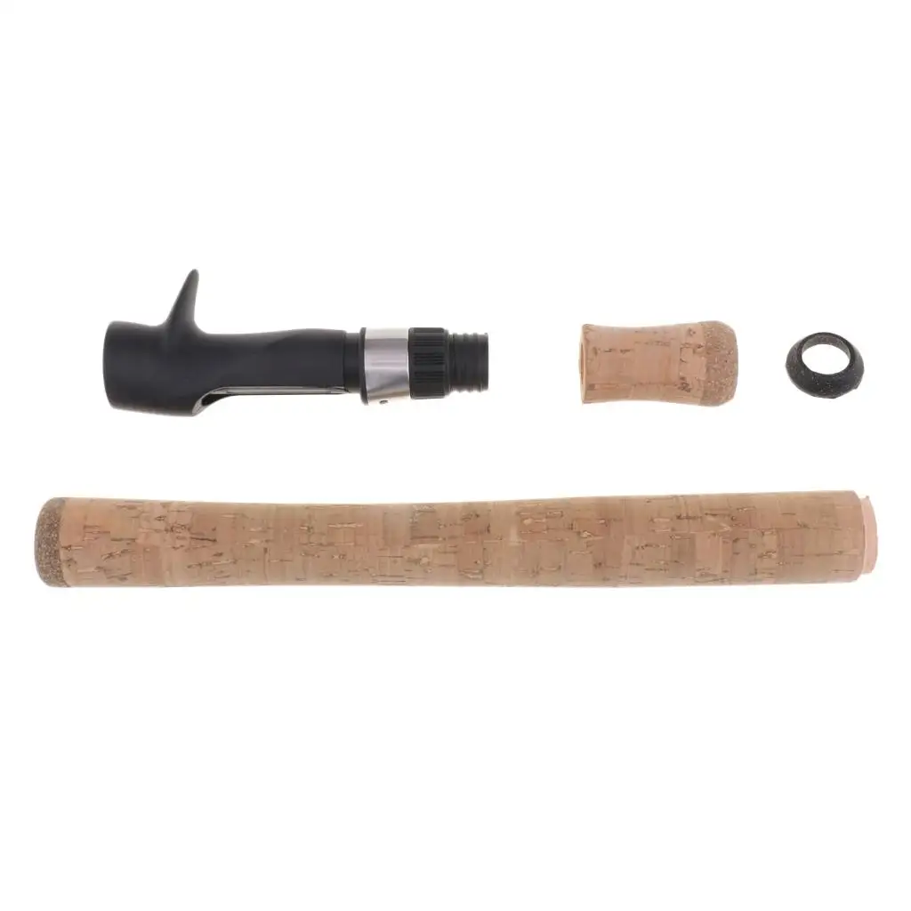 Composite Cork Rod Handle Grip with Reel Seat Fishing Rod Repair Kit Lightweight Soft Feel for DIY Rod Building Projects