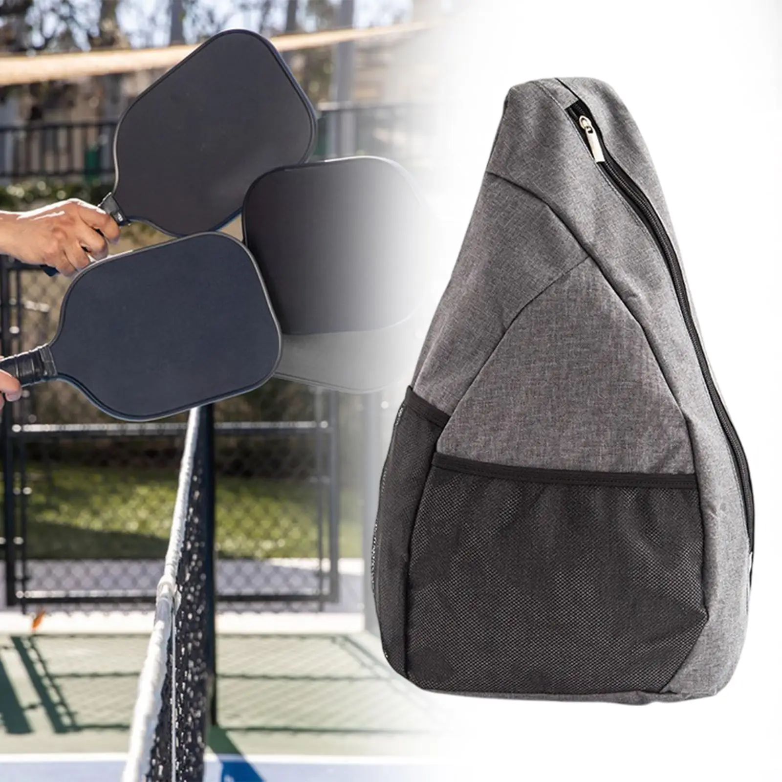 Pickleball Bag for Men Women Players with Zipper Pickleball Racquet Bag