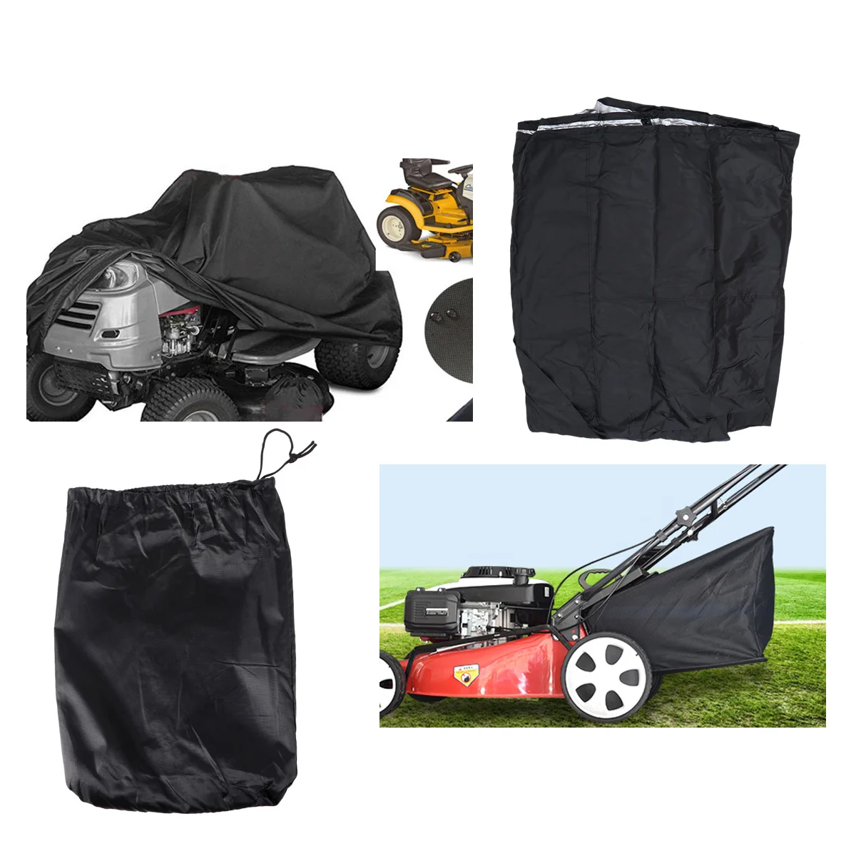 

Grass Machine Cover Waterproof Outdoor Protector for Lawnmower Tractor Durable Lightweight Portable Ultraviolet Proof Lockhole