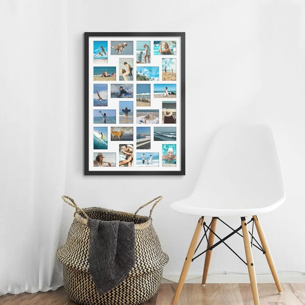 22x32 إطار صور مجمعة عرض 24 4x6 صور أفقية عمودية جدار ديكور المنزل هدية