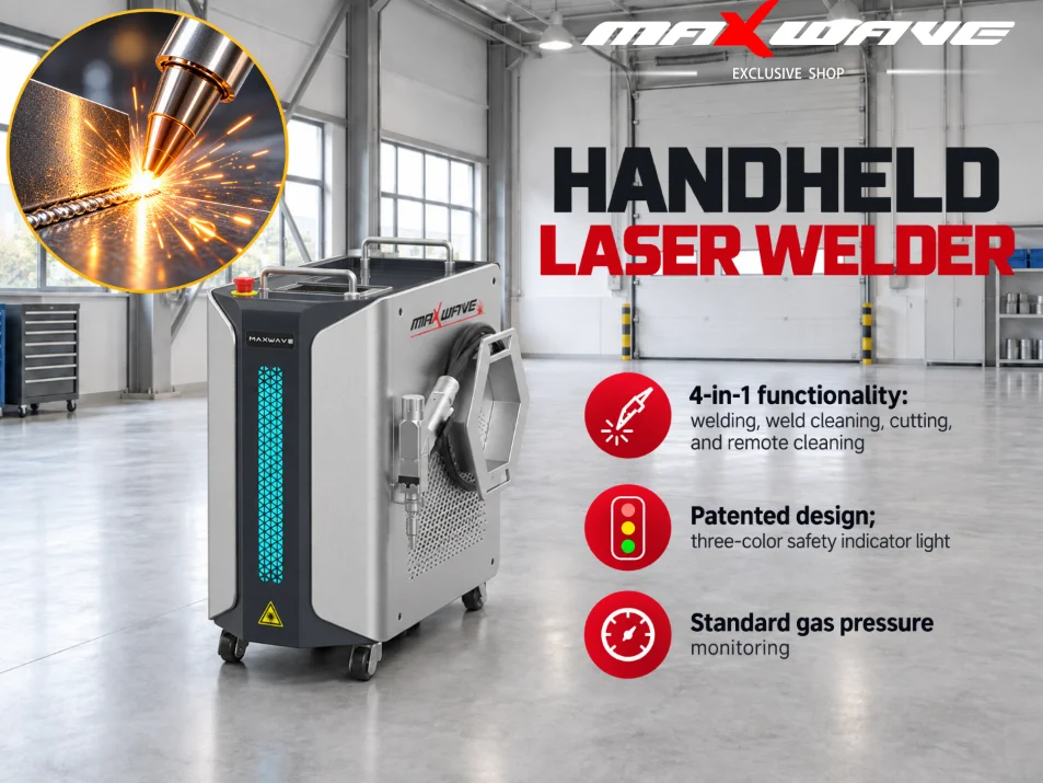Fiber Laser Welder 2000W - Professional 1500W 2000W Handheld Air-Cooled Fiber