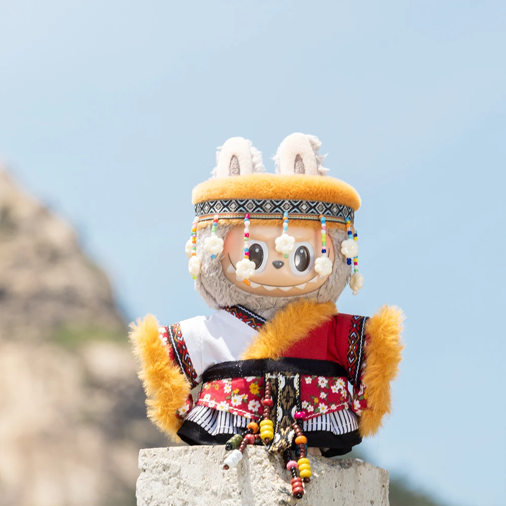 

Аксессуары для кукол Labubu 15/17 см, одежда в тибетском стиле The Zang Nationality, костюм для путешествий, стиль, наряд Labubu V1 V2 V3