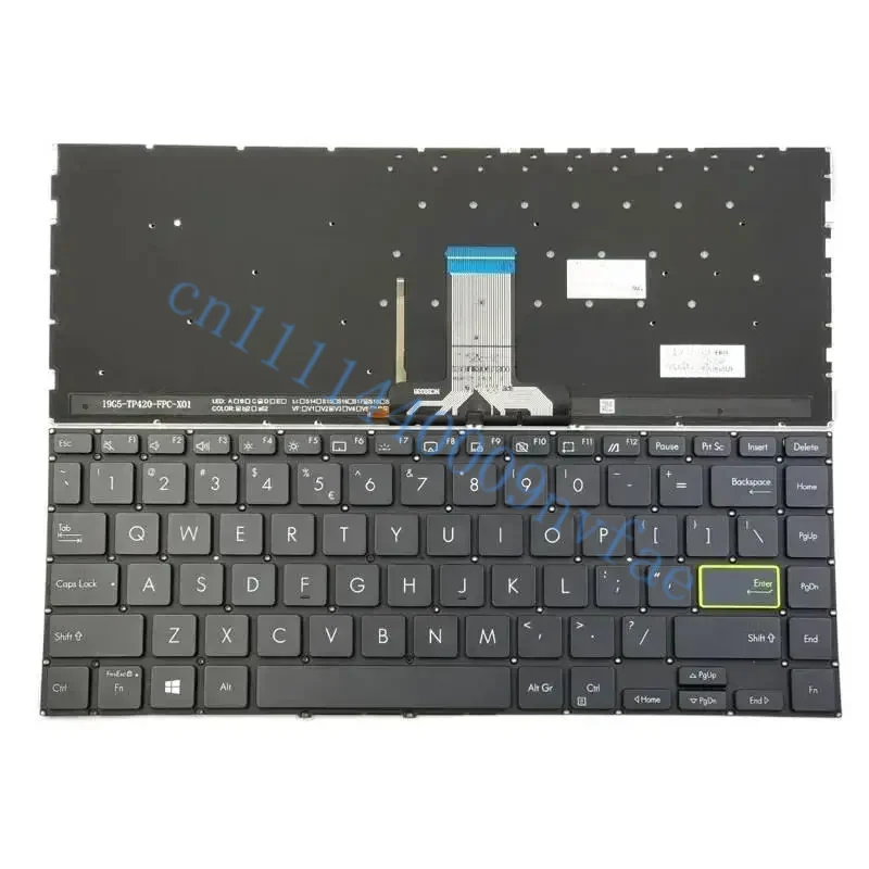 New For Asus VivoBook Flip 14 TM420 TM420IA TM420U TM420UA TP470 TP470E TP470EA TP470EZ Laptop Keyboard US Backlit 0.3