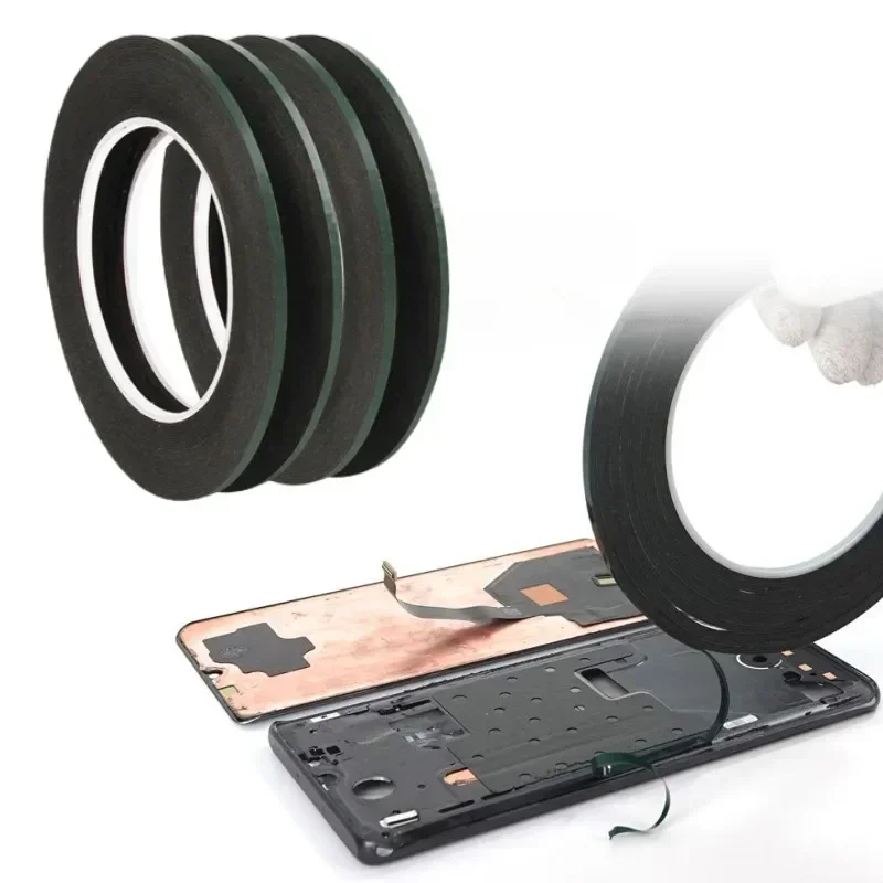 Cinta de doble cara de espuma de membrana verde, 300CM, resistente al agua, ultrafina, no deja marcas, para reparación de teléfonos móviles