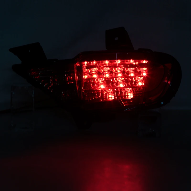 For Mitsubishi Pajero Sport 2011 2012 2013 2014 2015 Car Bumper Reflector LED Rear Running Light  Brake Reverse Light