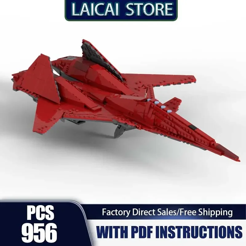 Chasseur militaire Moc briques de construction Ace Combat ADF-01 FALKEN modèle technologie de construction bloc modulaire bricolage jouet cadeaux de vacances