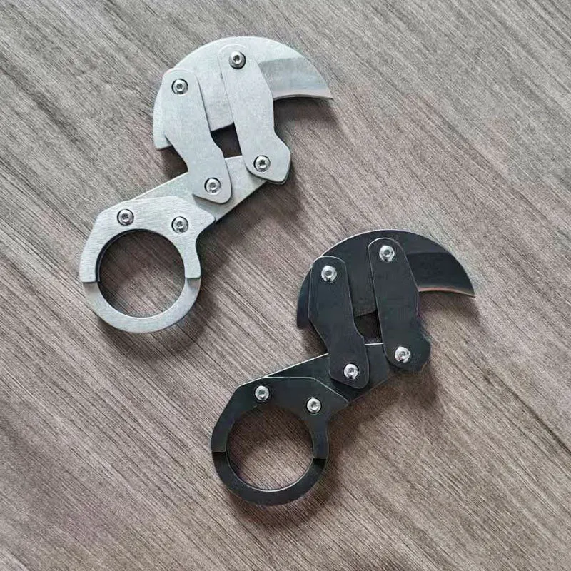 Cuchillo de camping mecánico portátil para exteriores, multifunción - imagen 3