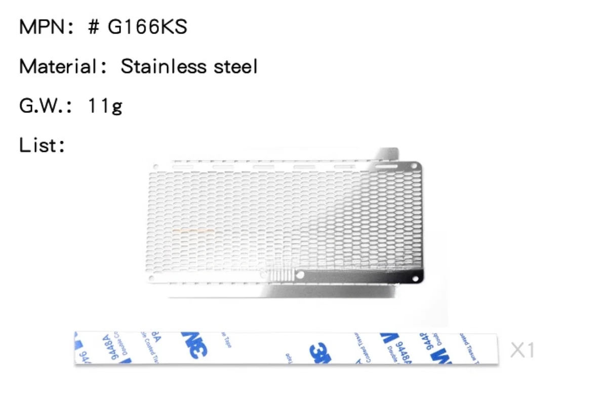 Rvs Watertank Decoratie Stuk Insect Preventie Netto voor 1/10 RC Crawler Auto Traxxas SCX10 Wrangler Upgrade Onderdelen