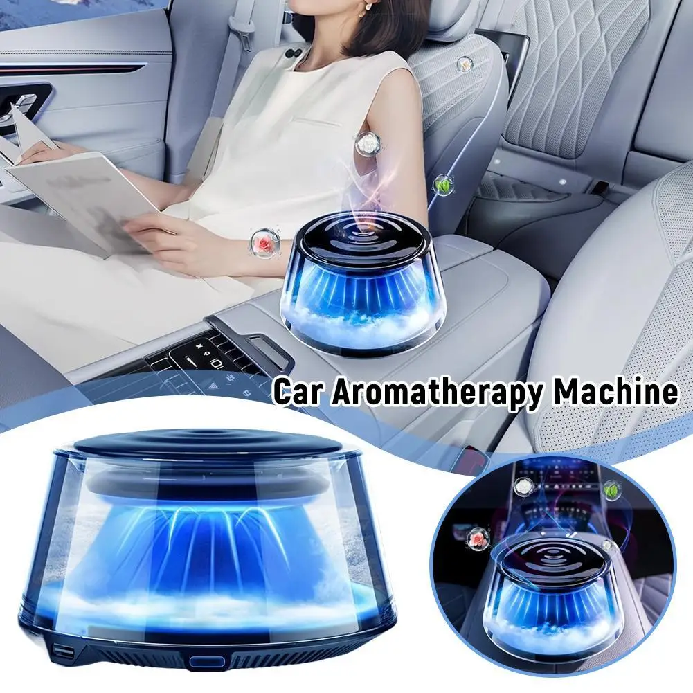 

Car Mounted Fragrance Machine Perfume 2025 New Fragrance Automatic Spray LED Strip Aromatherapy Car Freshener