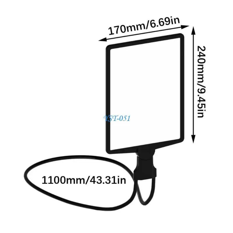E15A Flexible Adjustable Neck Mounted Glass With Wide View Optically Lens For Elderly Readers Books And Newspapers