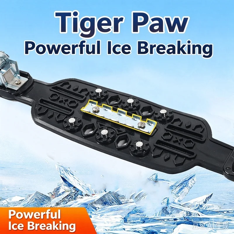 Tiger Claw Ice-Breaking Universal Tire Track-Type Off-Road SUV Snow Chains for Winter Vehicles
