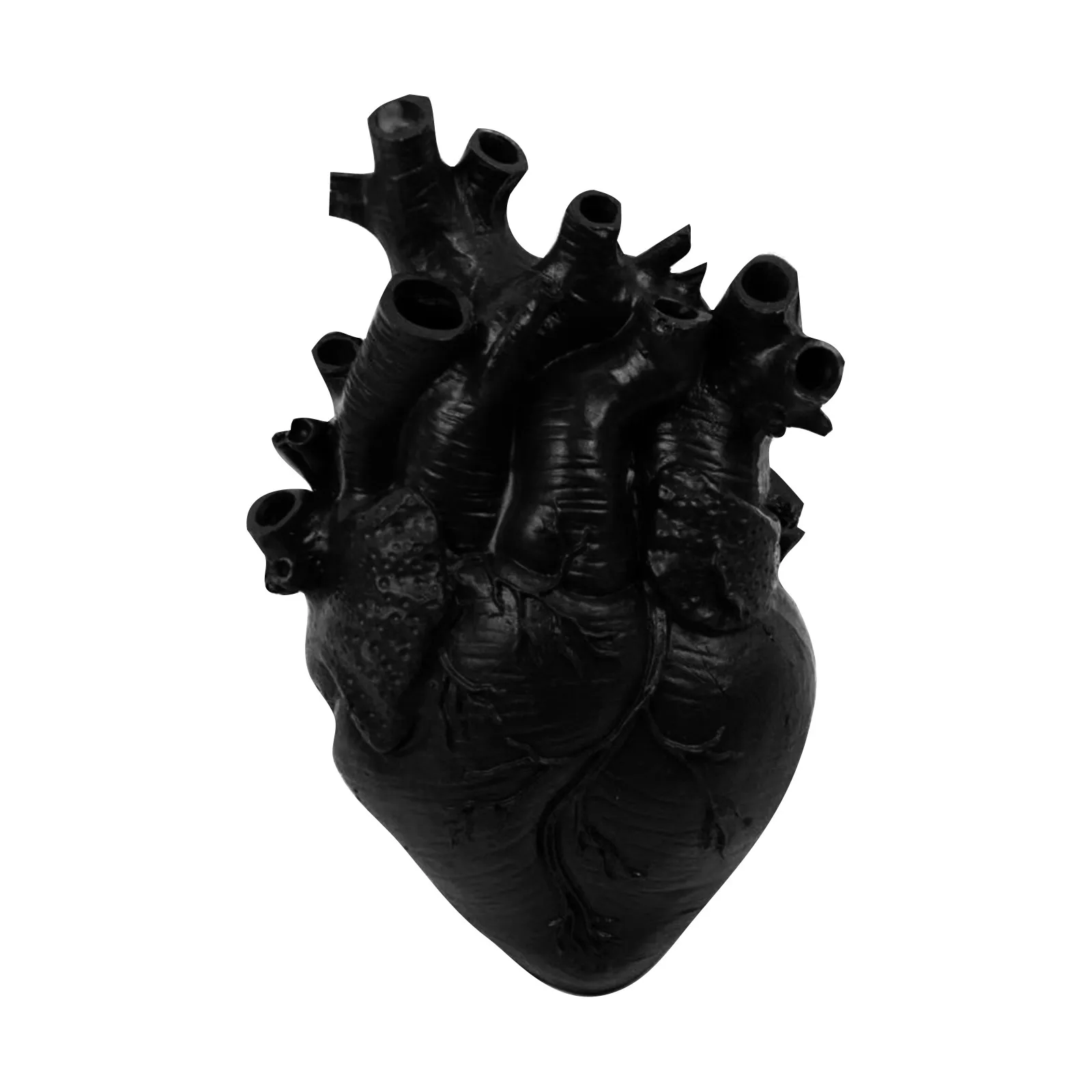 Handgefertigter herzförmiger Blumentopf aus Kunstharz – einzigartige dekorative Vase für Heim-/Büro-Dekoration, elegantes Geschenk für Pflanzenbegeisterte