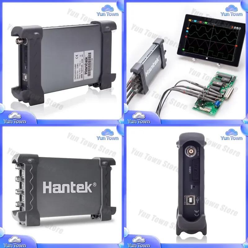 for Hantek 6254BD 4 Channel 250MHz Digital USB PC Oscilloscope with 25MHz Signal Generator Portable Osciloscopio Test