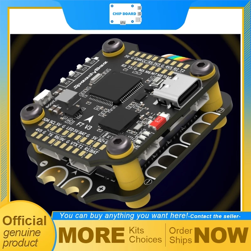 SpeedyBee F7 V3 Flight Controller, Built-in Bluetooth WiFi, Quick Mobile Setup, Supports Betaflight INAV Firmware