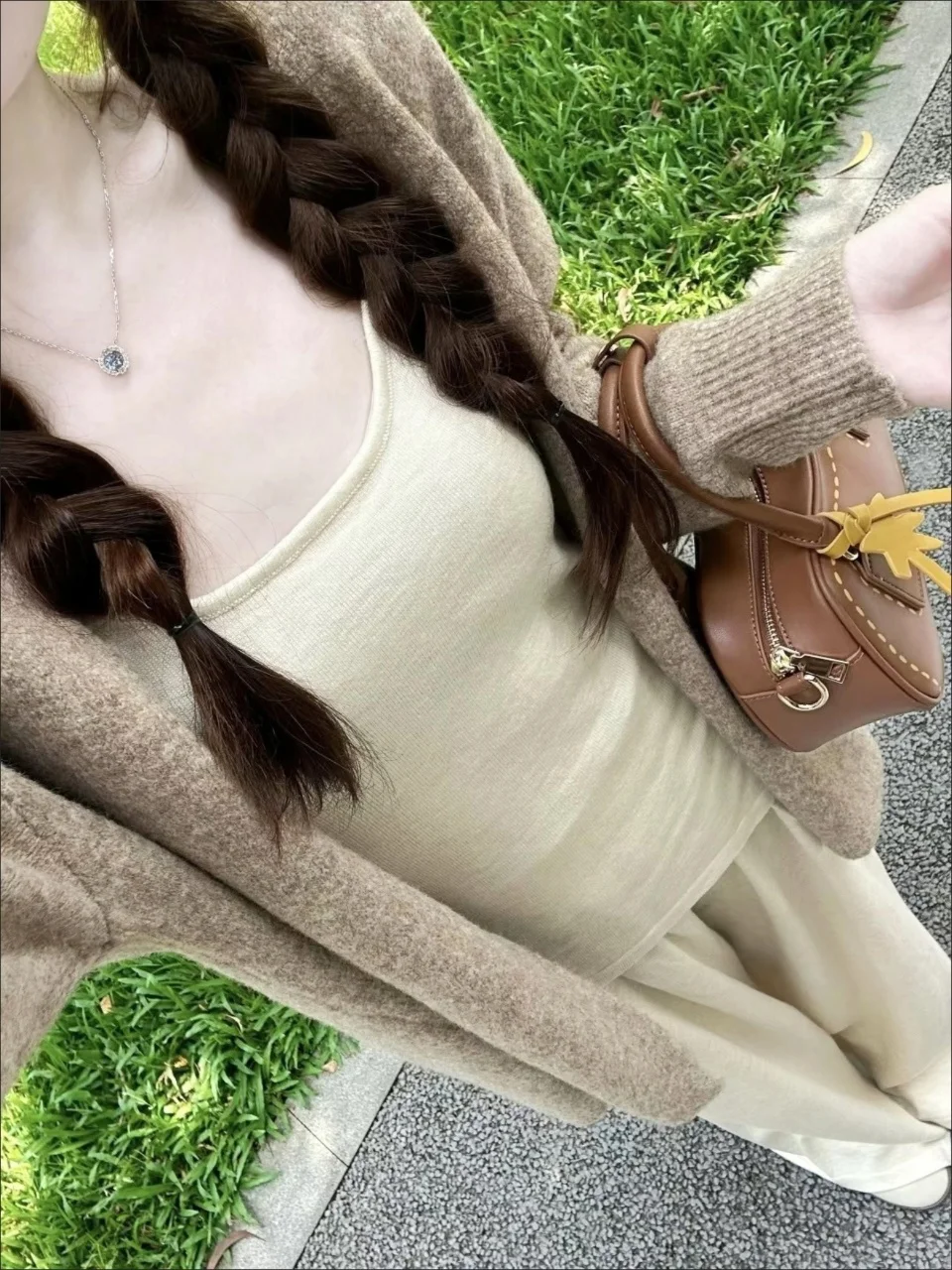 

Japanese Harajuku style Y2K spicy girl gentle knitted cardigan sweater autumn/winter women's retro casual style sweater emo