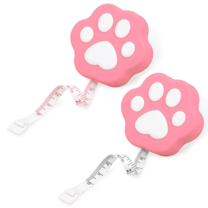 Измерительная лента E9LB в форме кошачьей лапы, выдвижная Двусторонняя линейка для TAI