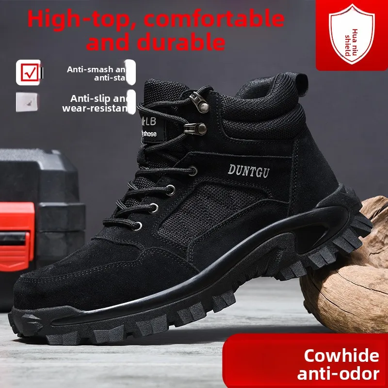 mens-steel-toe-safety-work-boots-anti-smash-anti-puncture-mid-top-cowhide-wear-resistant-durable-outdoor-industrial-footwear