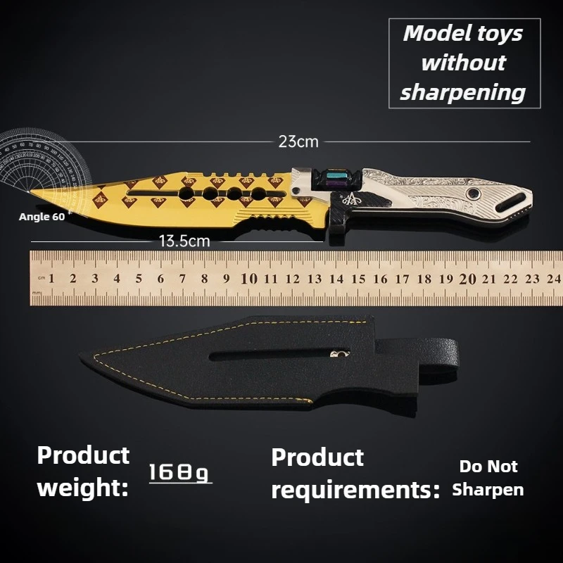 23cm/9.06in Arena Breakout Gadżety do Gry Broń Biała Nóż Zwycięzców Modele Broń Błotnej Ozdoby na Biurko Zabawki dla Graczy Chłopców Prezenty