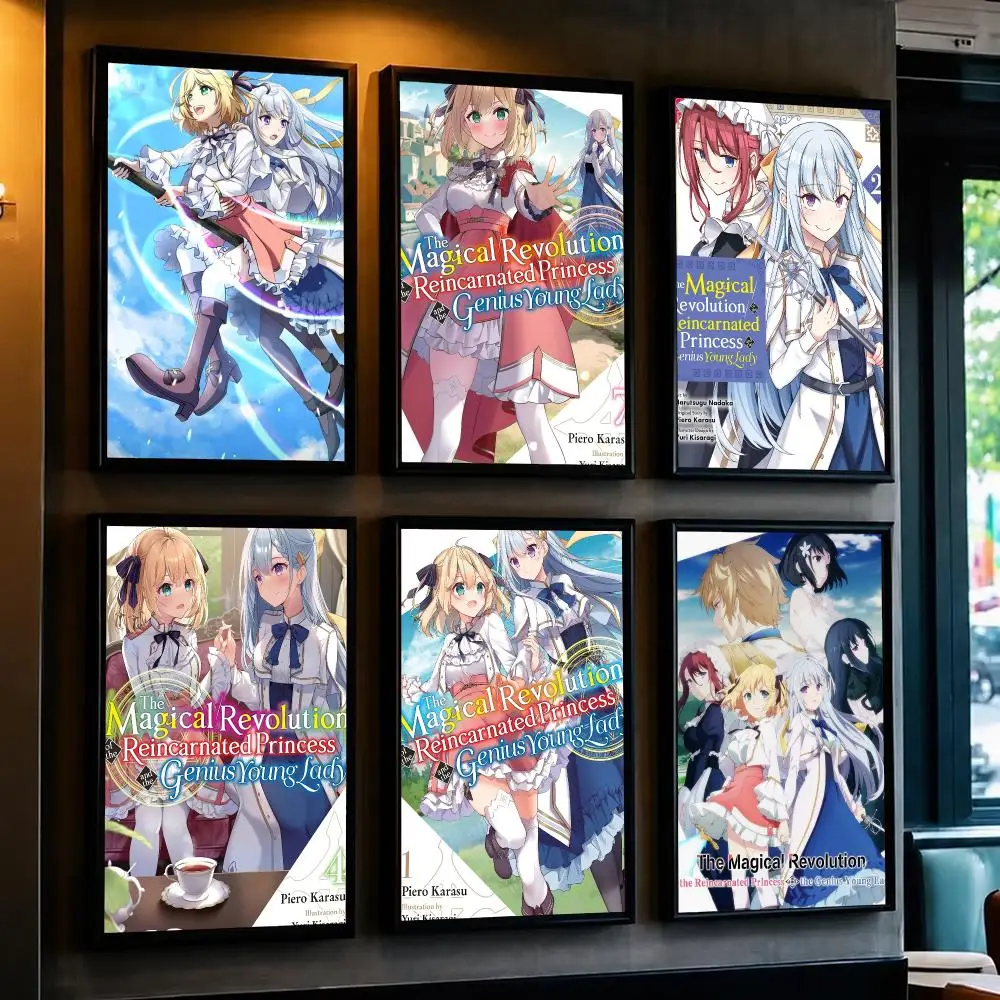 anime T-The Magical Revolution of-F Poster Removable Wall Sticker for Home Cafe Bar Office Interior Decor