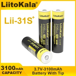 1-30 sztuk nowy LiitoKala Lii-31S 18650 bateria 3.7V/4.2V litowo-jonowy 3100mA 35A bateria zasilająca do urządzeń o wysokim poborze drenażu latarka