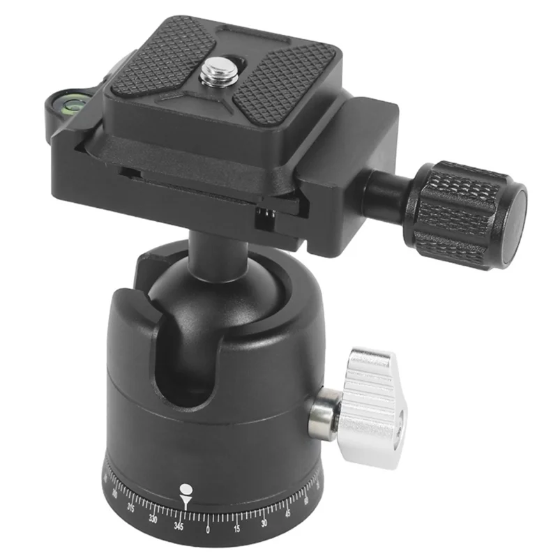 【Buy Now】1/4" Quick Release Plate Ball Head Tripod With 360 Degree Panoramic Rotation For Professional For DSLR Cameras