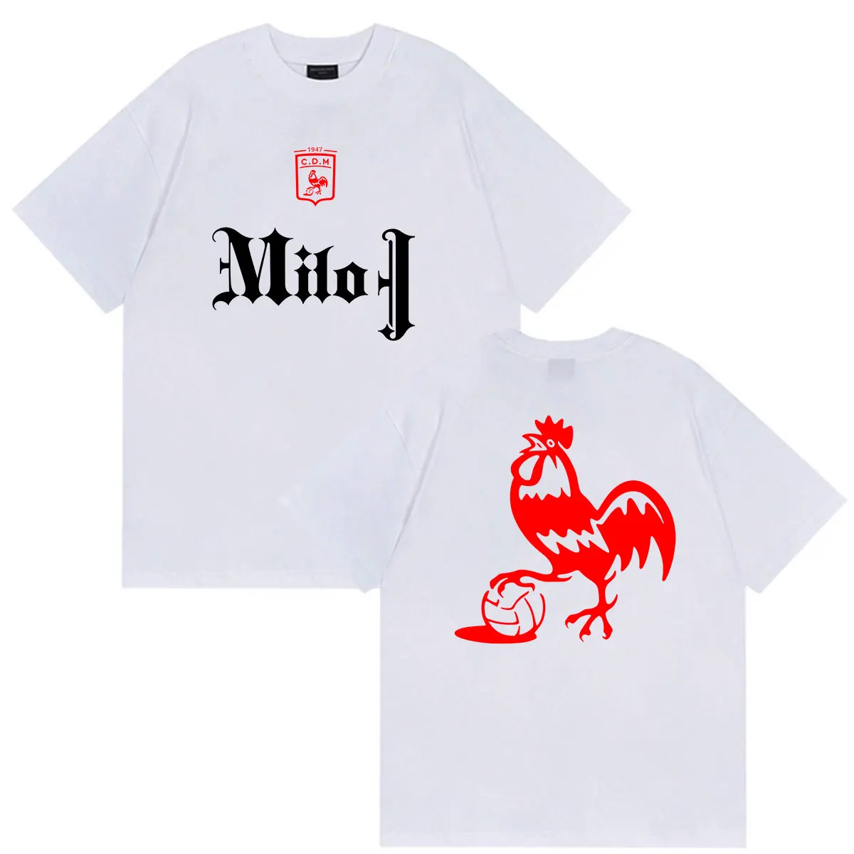 Milo J Tour Album 2026 Double Sided Print T Shirt Men Women Clothing Fashion O-Neck T-shirt Casual 100% Cotton Oversized Tshirts