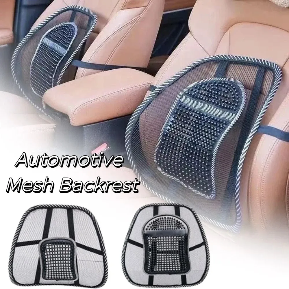 Comfort Mesh Car Seat Cushion Ventilated Breathable Back Cushion Large Size Air-permeable Waist Cushion Home Use